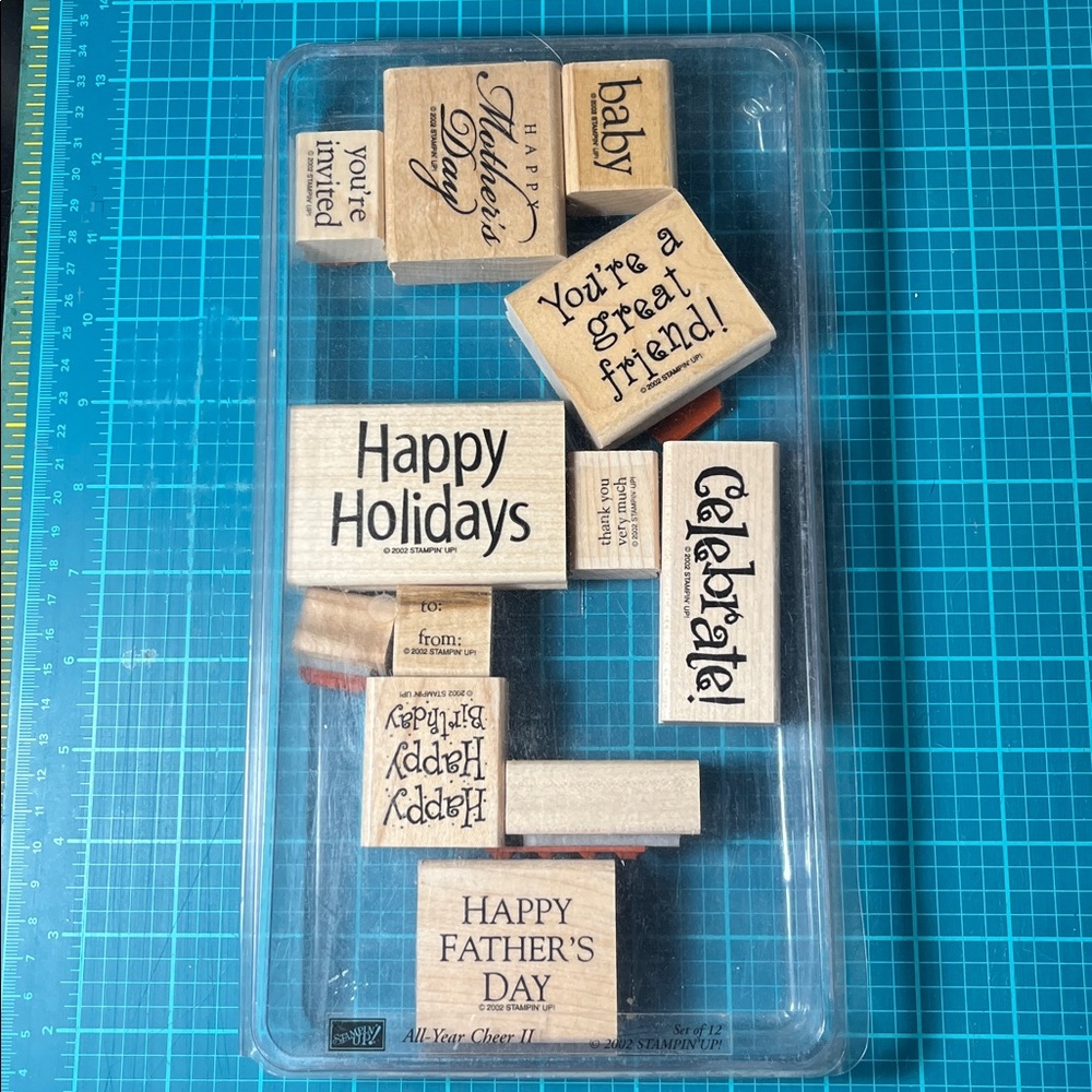 Assorted Wooden Stamps Set by Stampin Up!